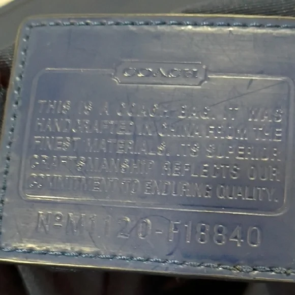 Coach Kyra Scarf Signature Messenger Bag In Blue and Purple - Picture 14 of 16